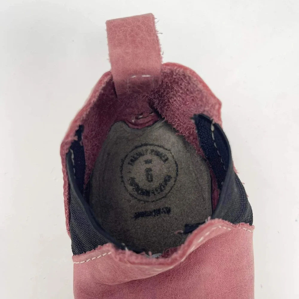 Freshly Picked Baby Shoes Chelsea Boot‎ Toddler Girls Size 8 Mauve Pink Leather